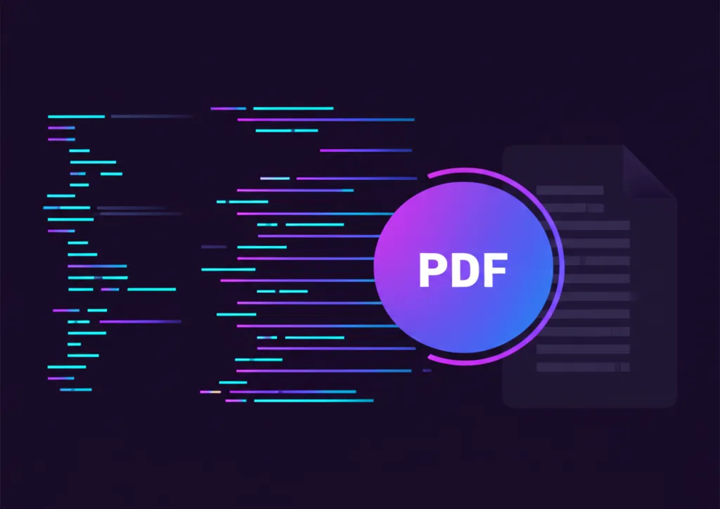 HTML code being converted to a PDF document